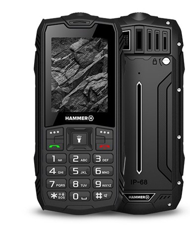 MYPHONE Otporni mobilni telefon Hammer Rock, 2,4", crni